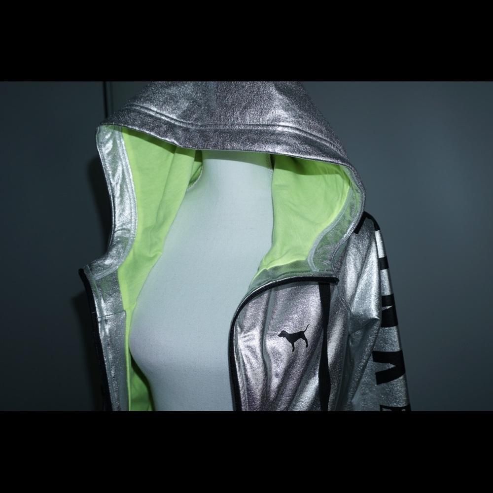 Victoria secret pink silver jacket